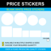 Blank White Price Stickers