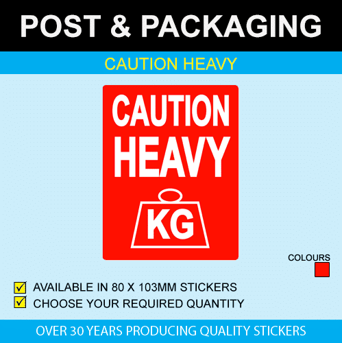 #1 Caution Heavy Stickers | Durable Caution Stickers – Price Stickers