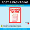 Documents Enclosed - Postal Stickers