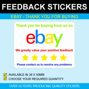 eBay - Thank You For Buying Stickers