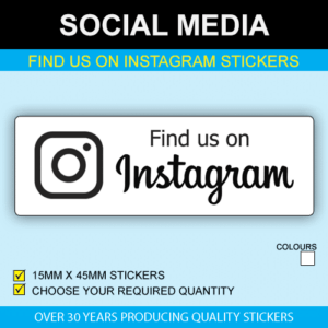 Find Us On Instagram Stickers