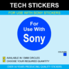 For Use With Sony Sticker