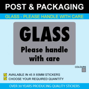 Glass - Please Handle With Care Stickers