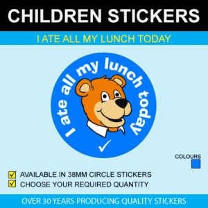 I ate all my lunch today stickers