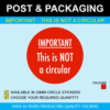 Important - This is not a circular Sticker