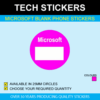 Microsoft Blank Price Stickers