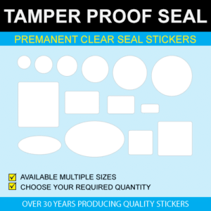 Permanent Clear Seal Stickers