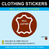 Real Leather Stickers