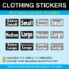 Rectangular Size Stickers