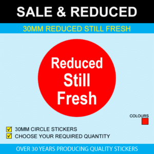 Reduced Still Fresh Stickers