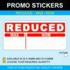 Reduced Was Now Stickers