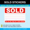 Sold - I'm On My Way To A New Home Sticker