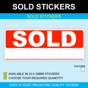 Sold Single Line Stickers