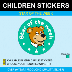 Star Of The Week - Children's Price Stickers