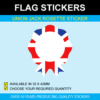 Union Jack Rosette Stickers