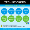 Universal Size Stickers