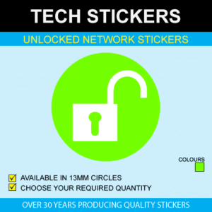 Unlocked Padlock Mobile Phone Stickers