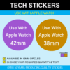 Use With Apple Watch Stickers