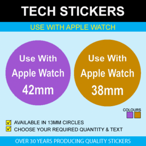 Use With Apple Watch Stickers