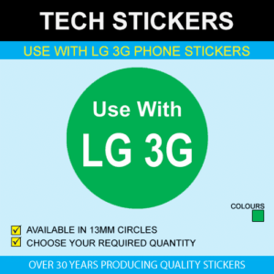 Use With LG 3G Phone Sticker