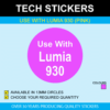 Use With Lumia Phone Stickers