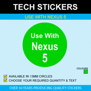 Use With Nexus 5 Stickers