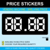 Vending Machines & Shelving Price Stickers