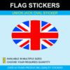 Union Jack Oval Stickers