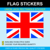 Union Jack Rectangle Stickers