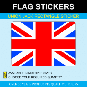 Affordable Union Jack Stickers  FREE UK Delivery – Price Stickers