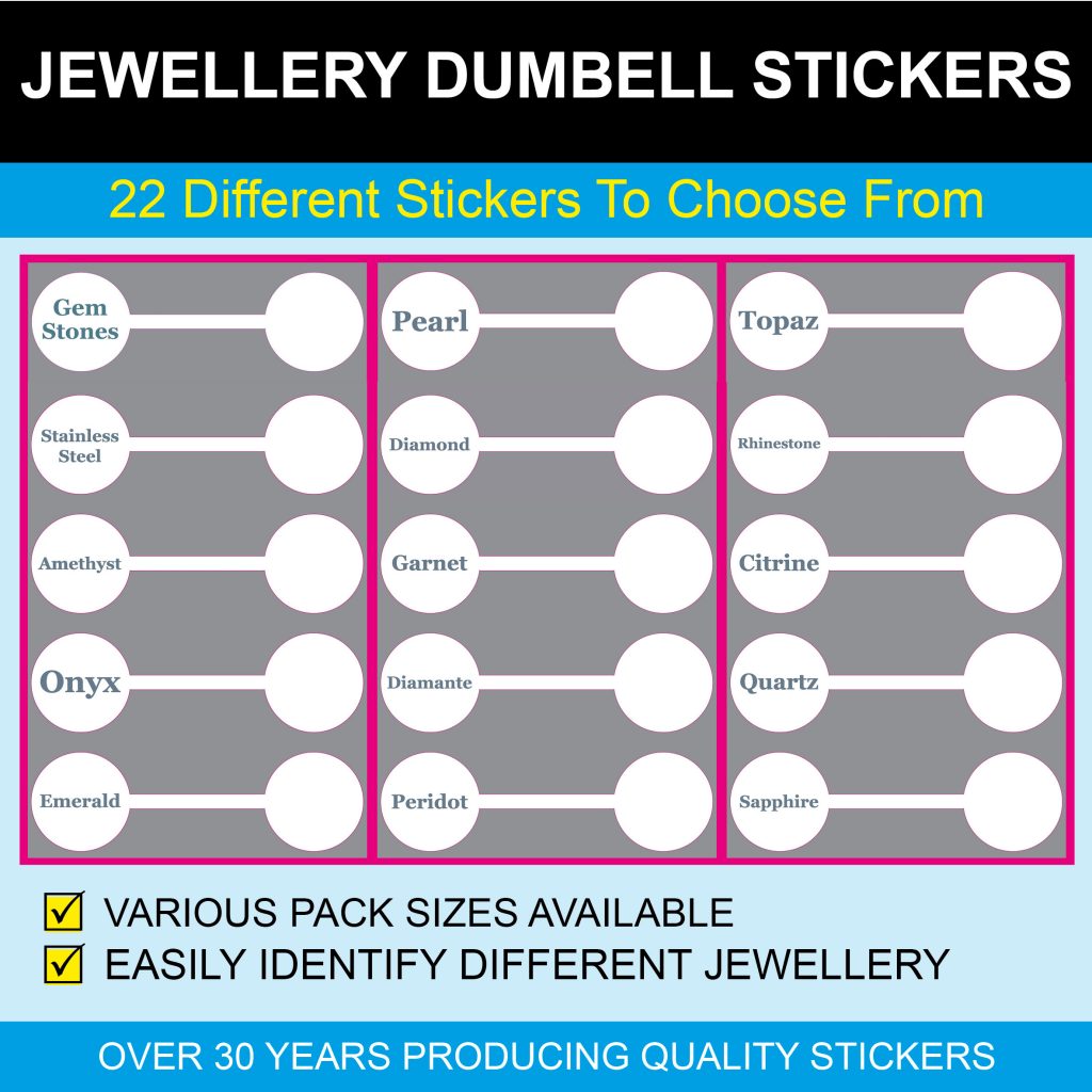 Ring Size Jewellery Price Stickers - Price Stickers