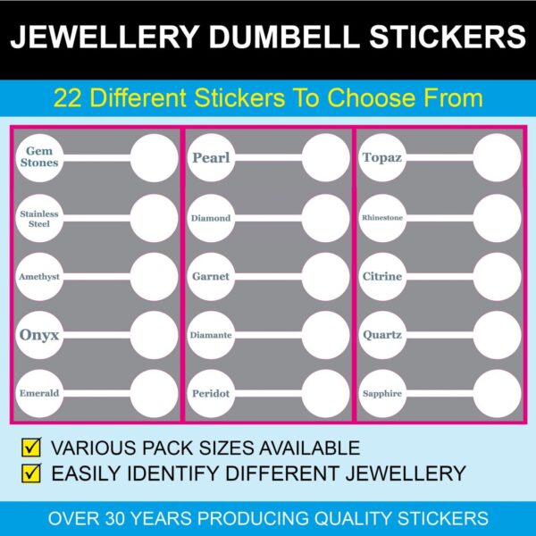 Precious Stones - Jewellery Price Stickers