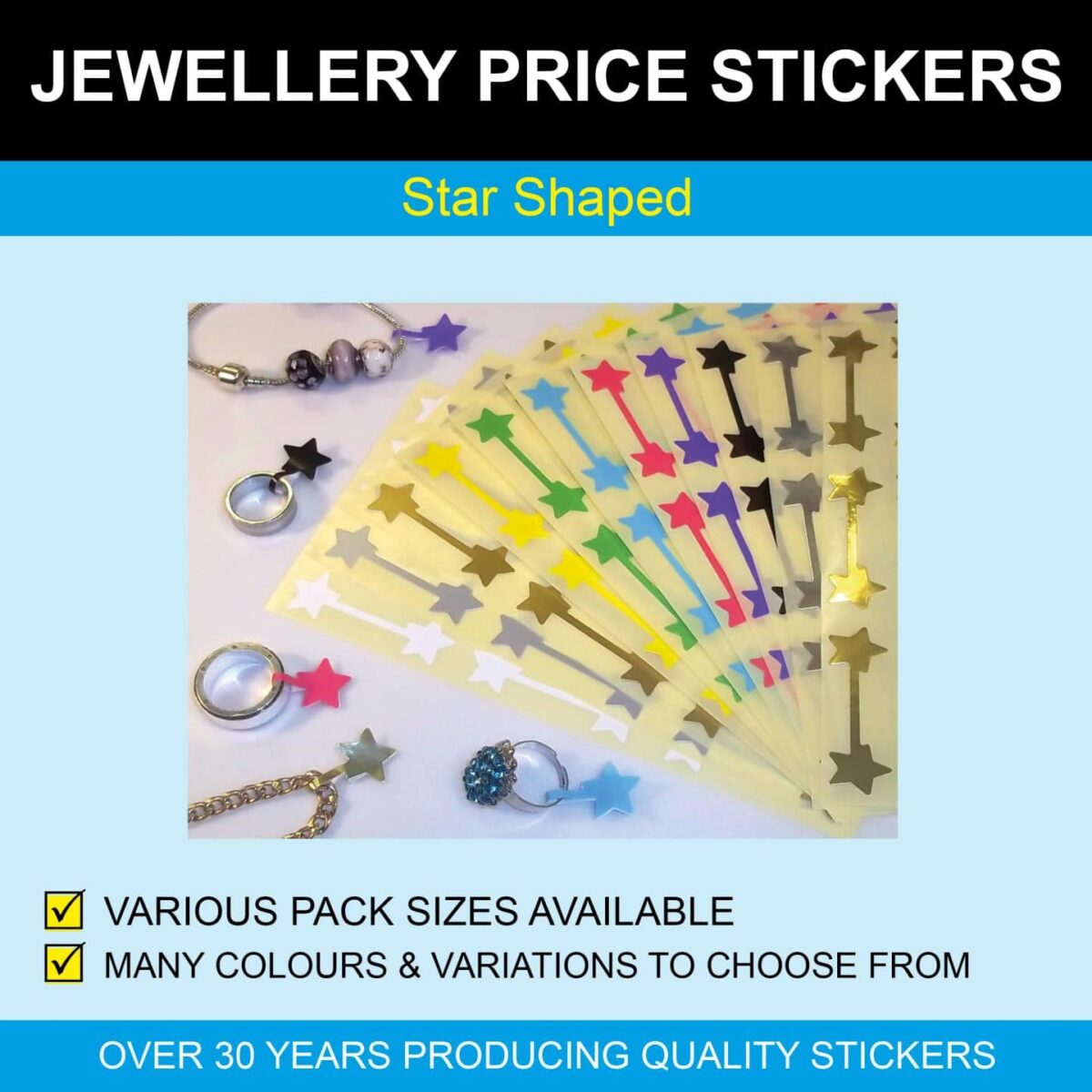 Star Shaped Jewellery Price Stickers - Price Stickers