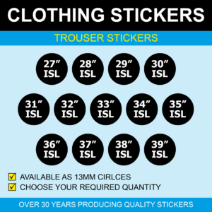 #1 for Clothes Stickers UK | Retail Clothing Size Stickers - Price Stickers