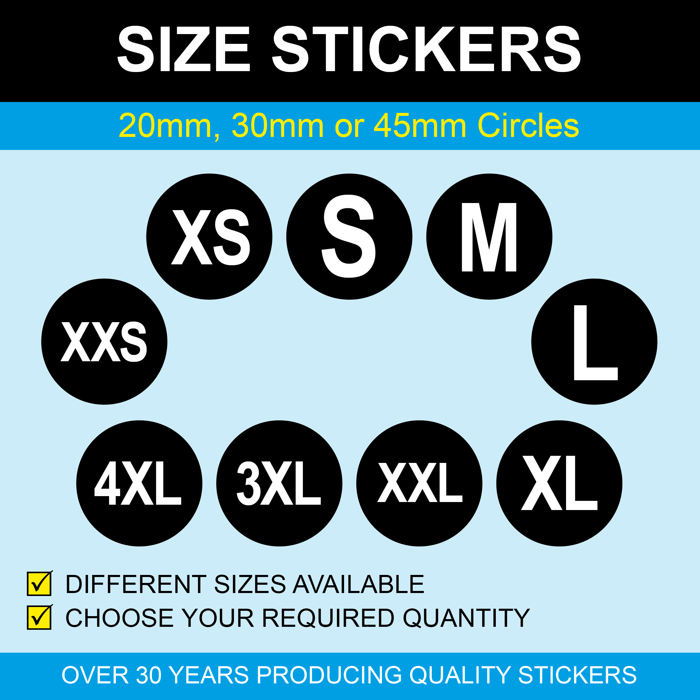 Sticker Sizes