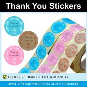 Thank You For Your Order Sticker With Incense Burner