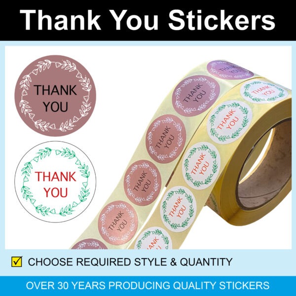 Thank You Pattern Stickers